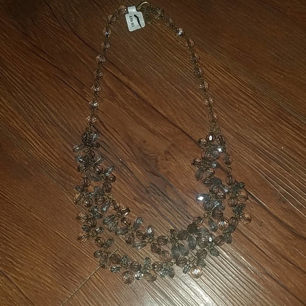 Ann Taylor LOFT crystal necklace, $39, NWT